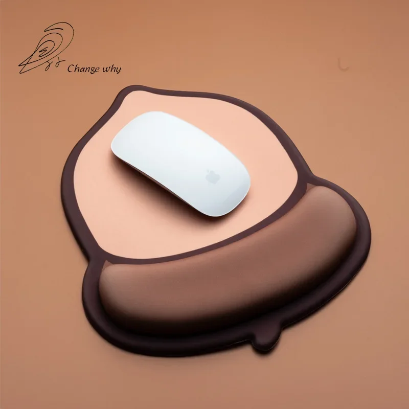 Wrist Rest Gel - 1 PC 樫の実の形のオフィスマウスパッド ジェルリストサポート付き 人間工学に基づいたゲーミングデスクトップマウスパッド リストレスト