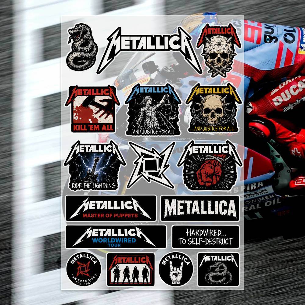 Laptop Accessories Wallpaper - M-Metallica ステッカー モトステッカー 自動車ボディバンパー ウィンドウ オートバイ