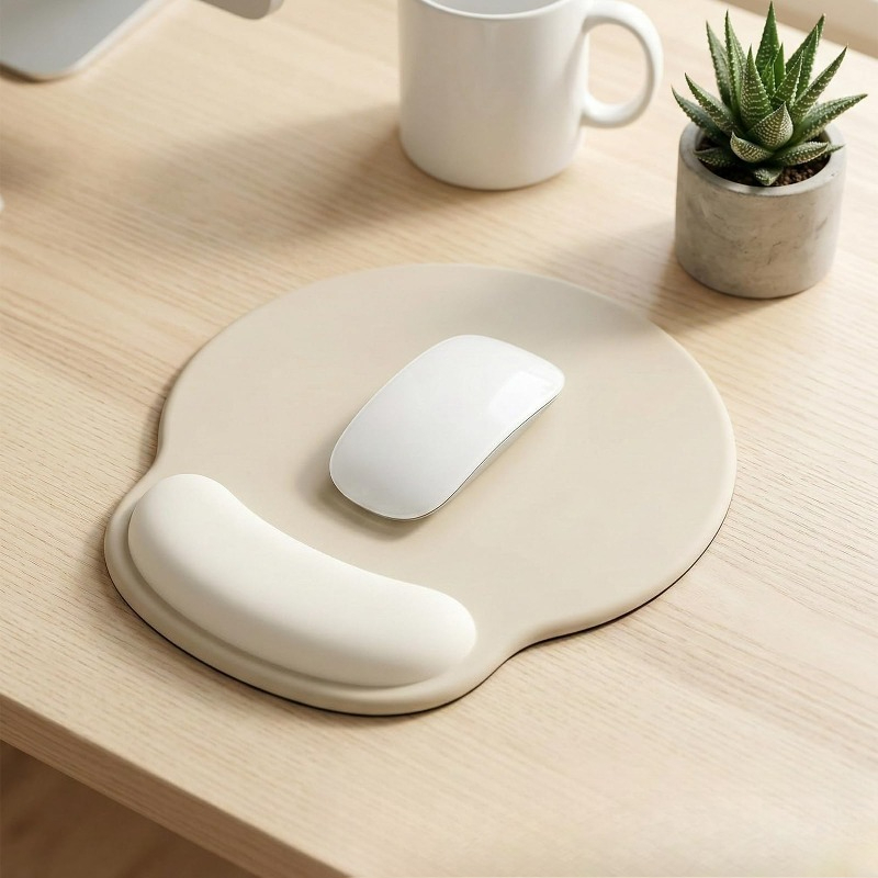 Wrist Rest Gel - シリコンマウスパッド シリコンリストレストマウスパッド - シンプルな単色ソフトシリコンハンドピロー 手首サポート オフィス用マウス