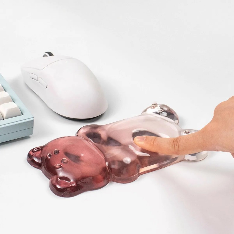 Wrist Rest Gel - ゲル製リストレスト、マウス用、コンピューターマウス用リストサポート、腕の痛み緩和、かわいいハンドリストクッション、家庭やオフィスでの作業に