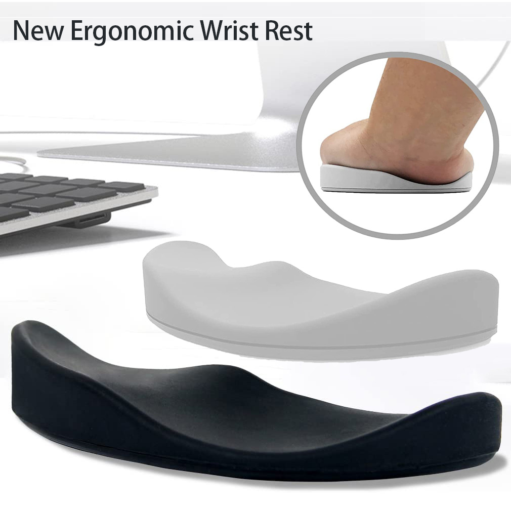 Wrist Rest Gel - 新しい人間工学に基づいたマウスリストレスト手のひら手首サポートパッドリリーフスライディンググライディングリストパッドはオフィスワークゲームコーディング用のマウスを移動します
