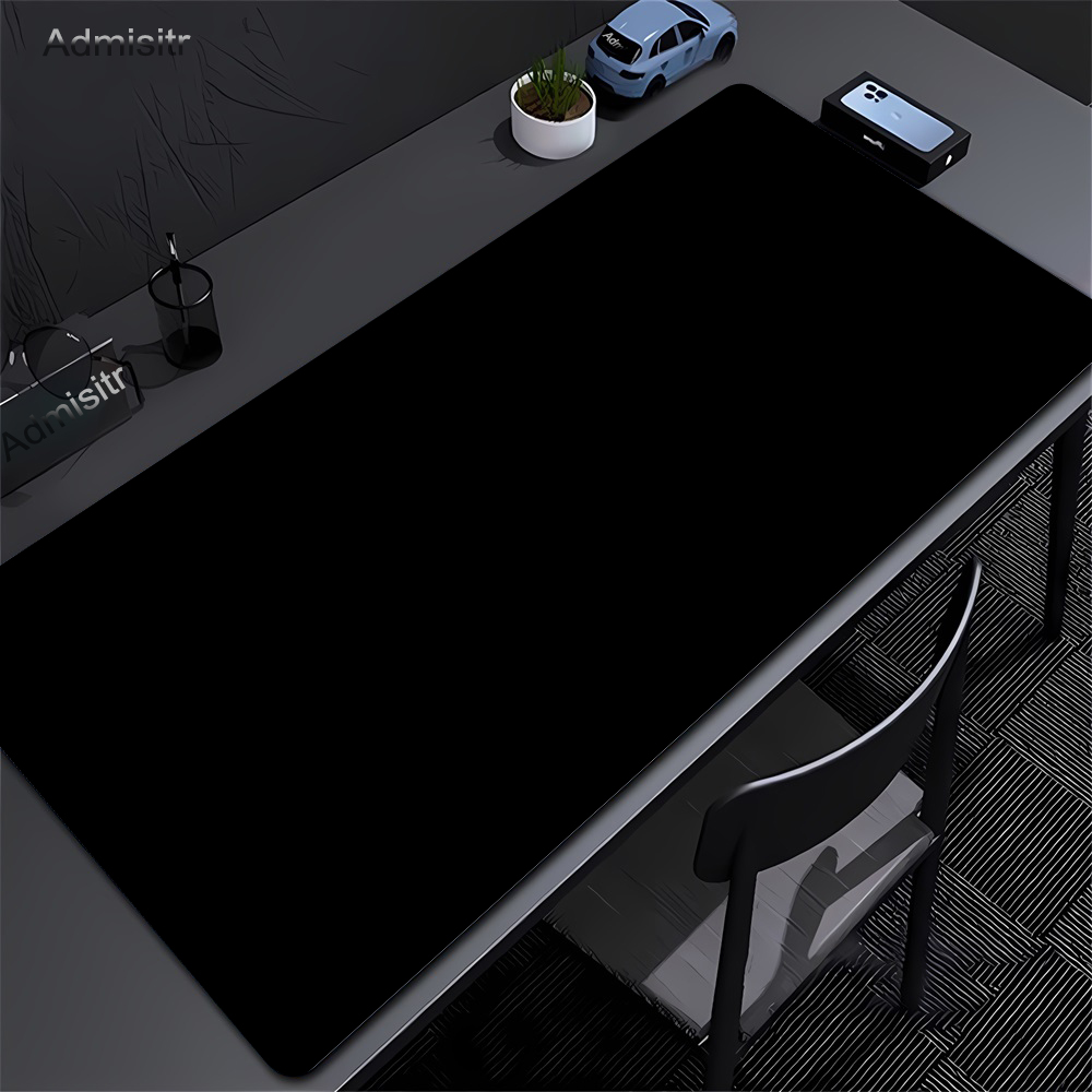 Laptop Accessories Productivity - 大型の黒い革製ゲーミングマウスパッド,単色マット,防水,傷防止,コンピューター,PC,ラップトップアクセサリー用