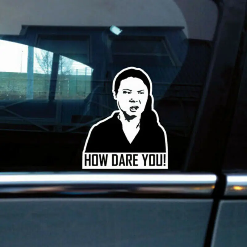 Laptop Accessories Wallpaper - 車のステッカーがどこにいます! Greta thunbergビニールデカールラップトップ防水カーアクセサリー面白いグラフィック