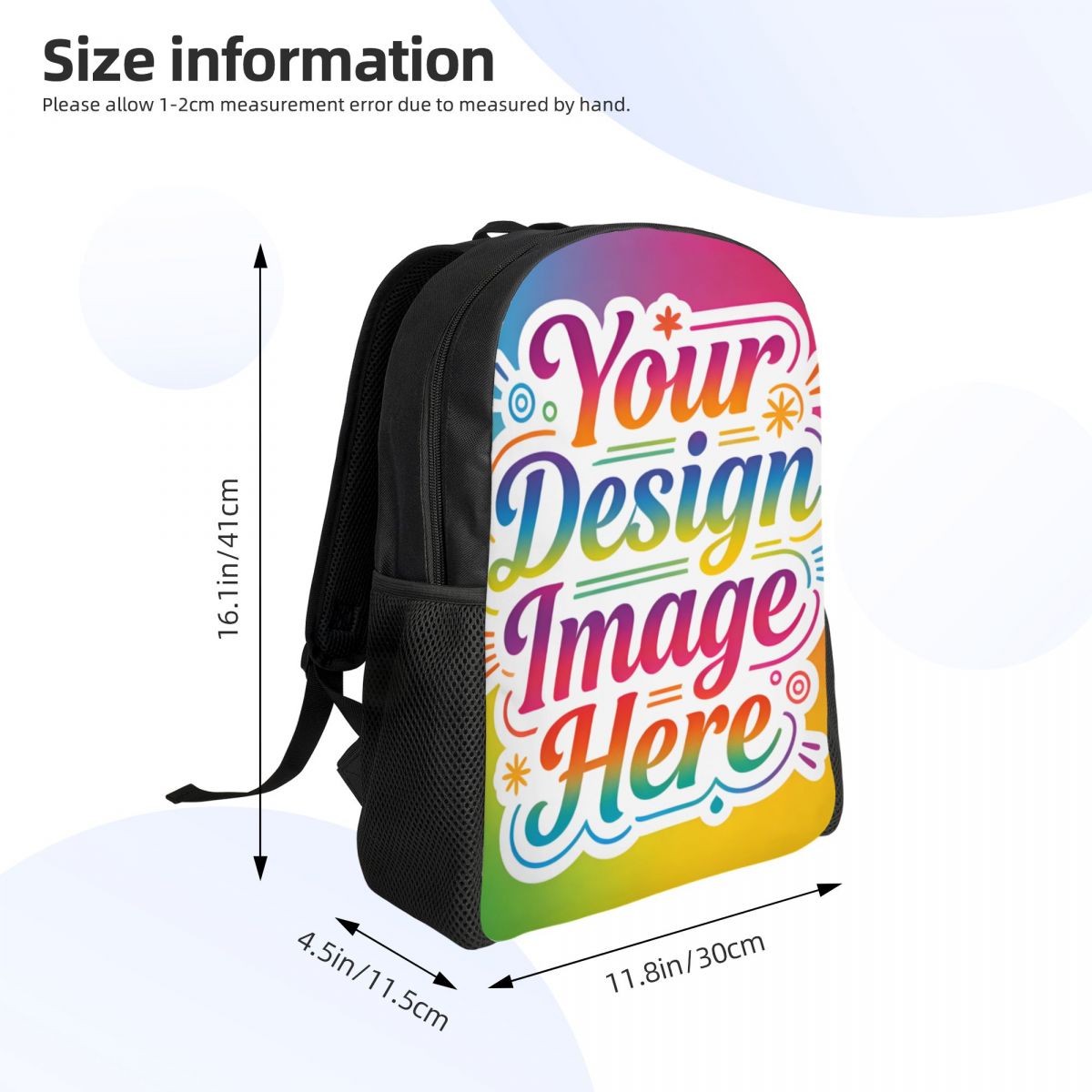 パーソナライズされたカスタムイメージロゴバックパック、女性、 - Laptop Accessories Logo のレビューと価格