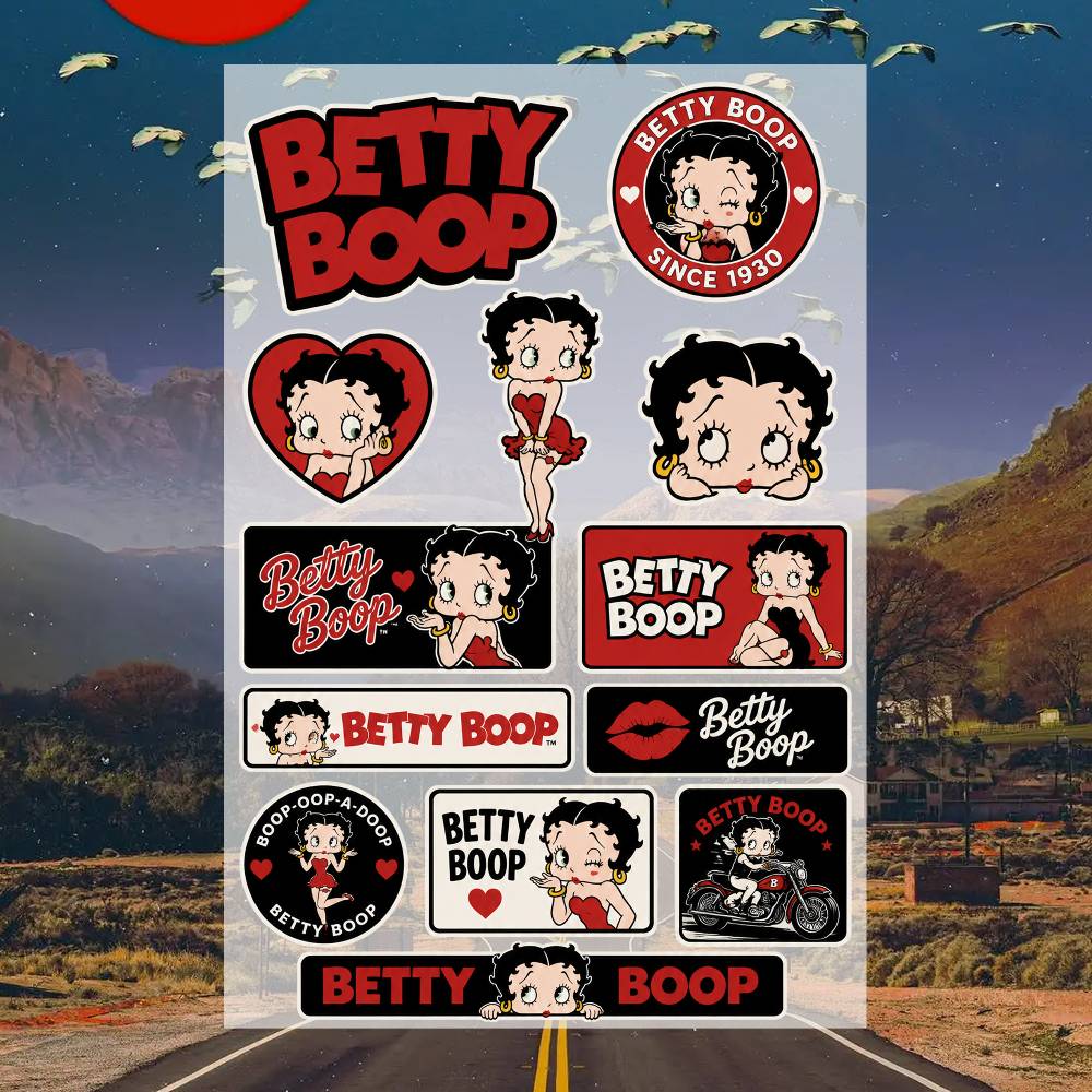 B-etty B-oop ステッカー モトステッカー 車体  - Laptop Accessories Wallpaper のレビューと価格