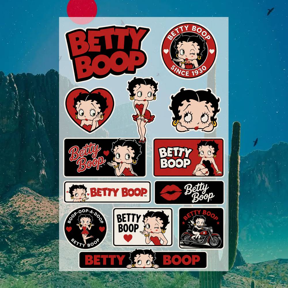 B-etty B-oop ステッカー モトステッカー 車体  - Laptop Accessories Wallpaper のレビューと価格