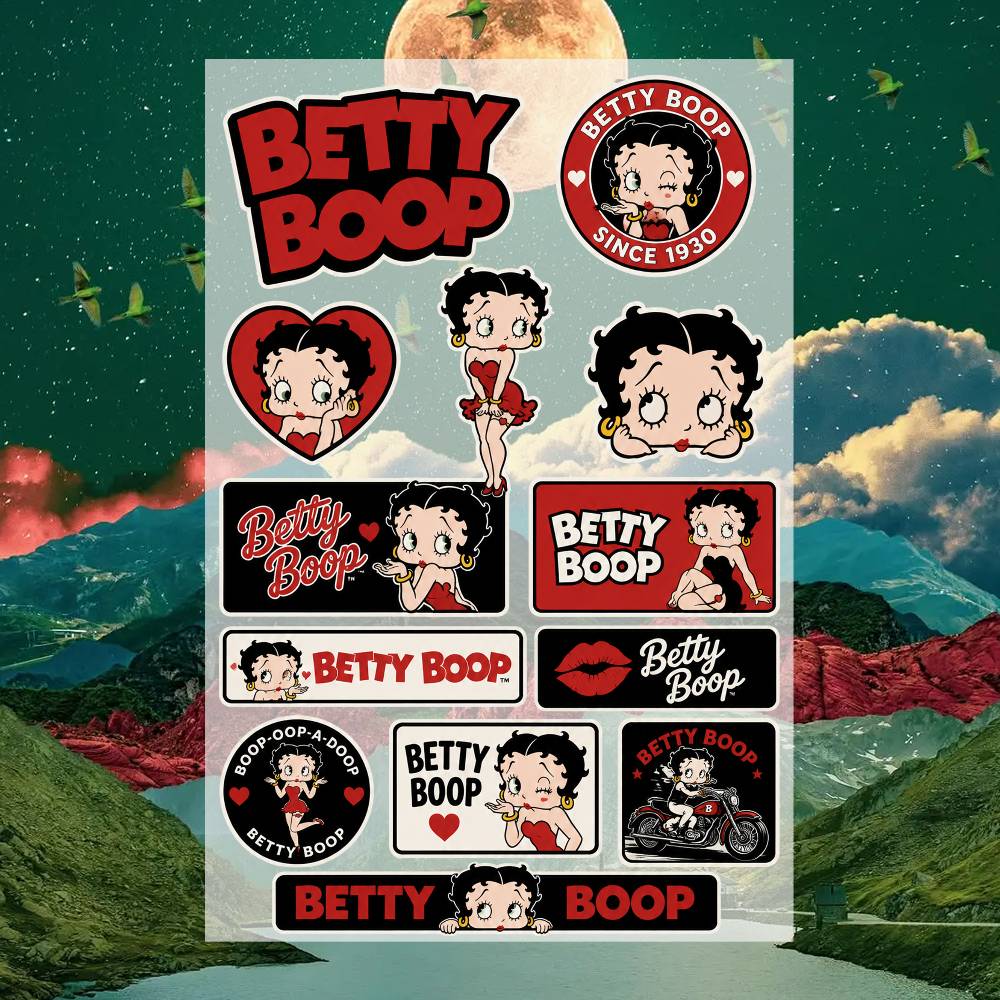 B-etty B-oop ステッカー モトステッカー 車体  - Laptop Accessories Wallpaper のレビューと価格