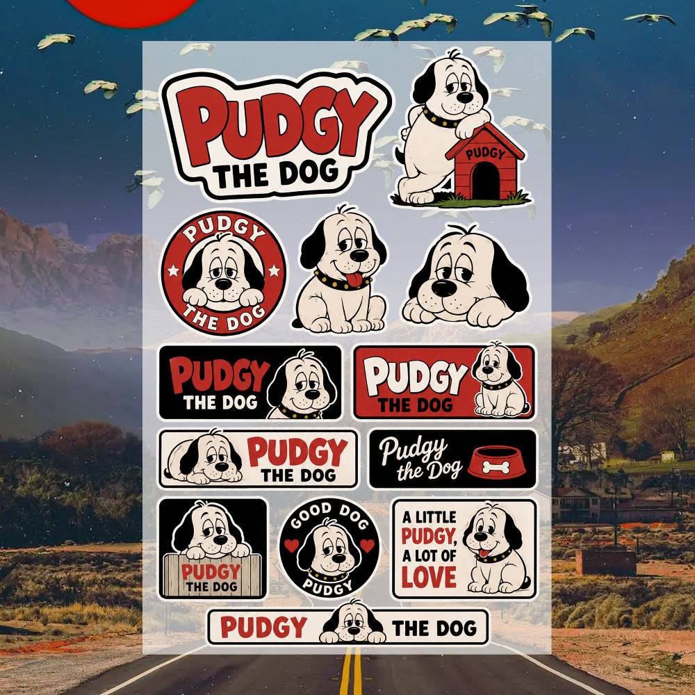 P-udgy the D-og ステッカー モトステッカー  - Laptop Accessories Wallpaper のレビューと価格