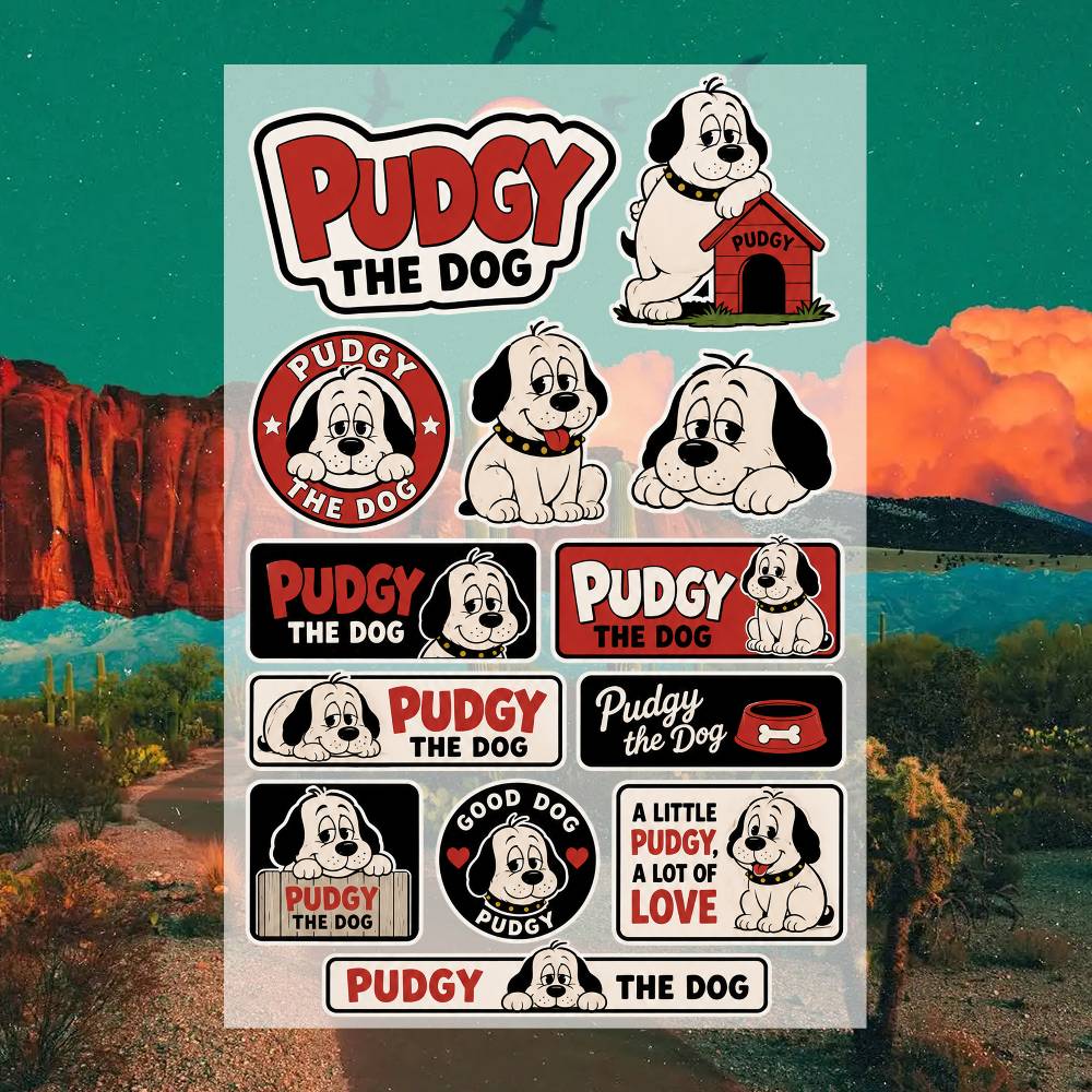 P-udgy the D-og ステッカー モトステッカー  - Laptop Accessories Wallpaper のレビューと価格