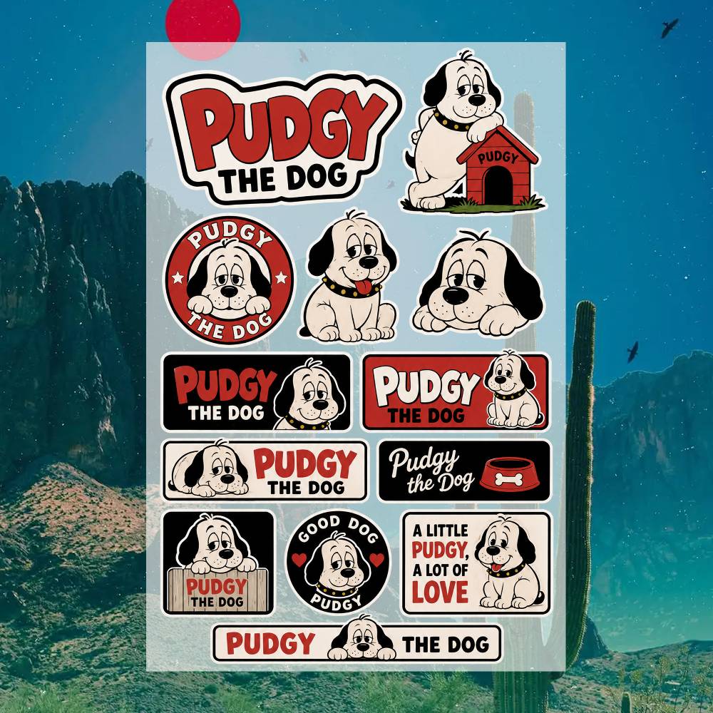 P-udgy the D-og ステッカー モトステッカー  - Laptop Accessories Wallpaper のレビューと価格