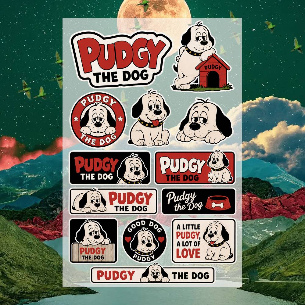 P-udgy the D-og ステッカー モトステッカー  - Laptop Accessories Wallpaper のレビューと価格