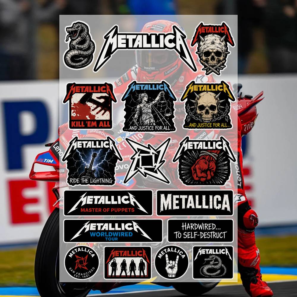 M-Metallica ステッカー モトステッカー 自動車ボ - Laptop Accessories Wallpaper のレビューと価格
