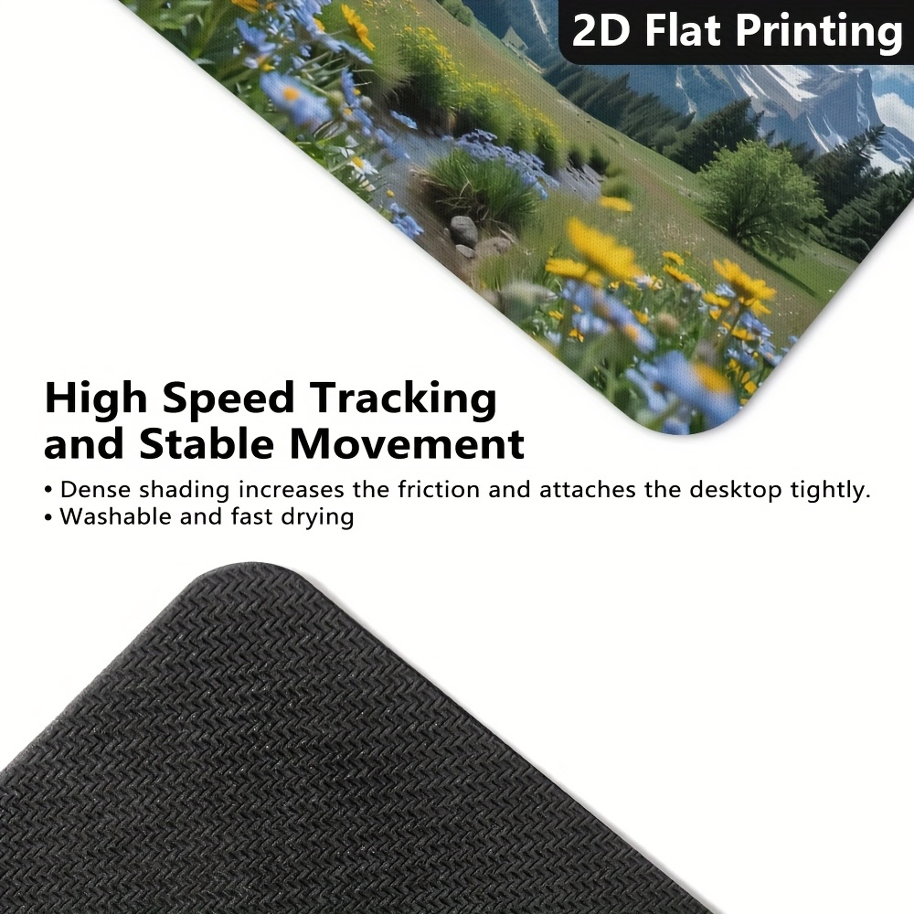 ゲーミングオフィスノンスリップマウスパッド風光明媚な山の花の - Laptop Accessories Productivity のレビューと価格