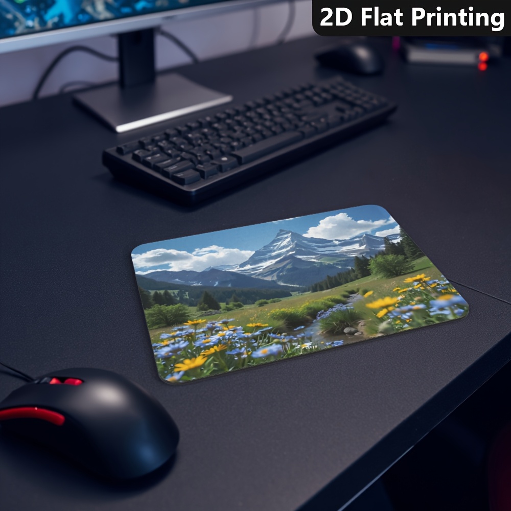 ゲーミングオフィスノンスリップマウスパッド風光明媚な山の花の - Laptop Accessories Productivity のレビューと価格
