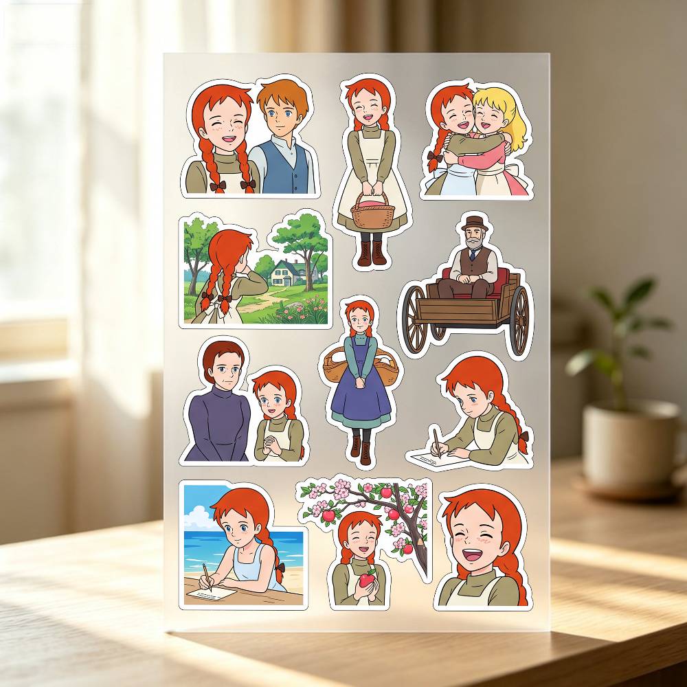 1pc A-アン・オブ・グリーン・ゲーブルズステッカー自動車 - Laptop Accessories Wallpaper のレビューと価格