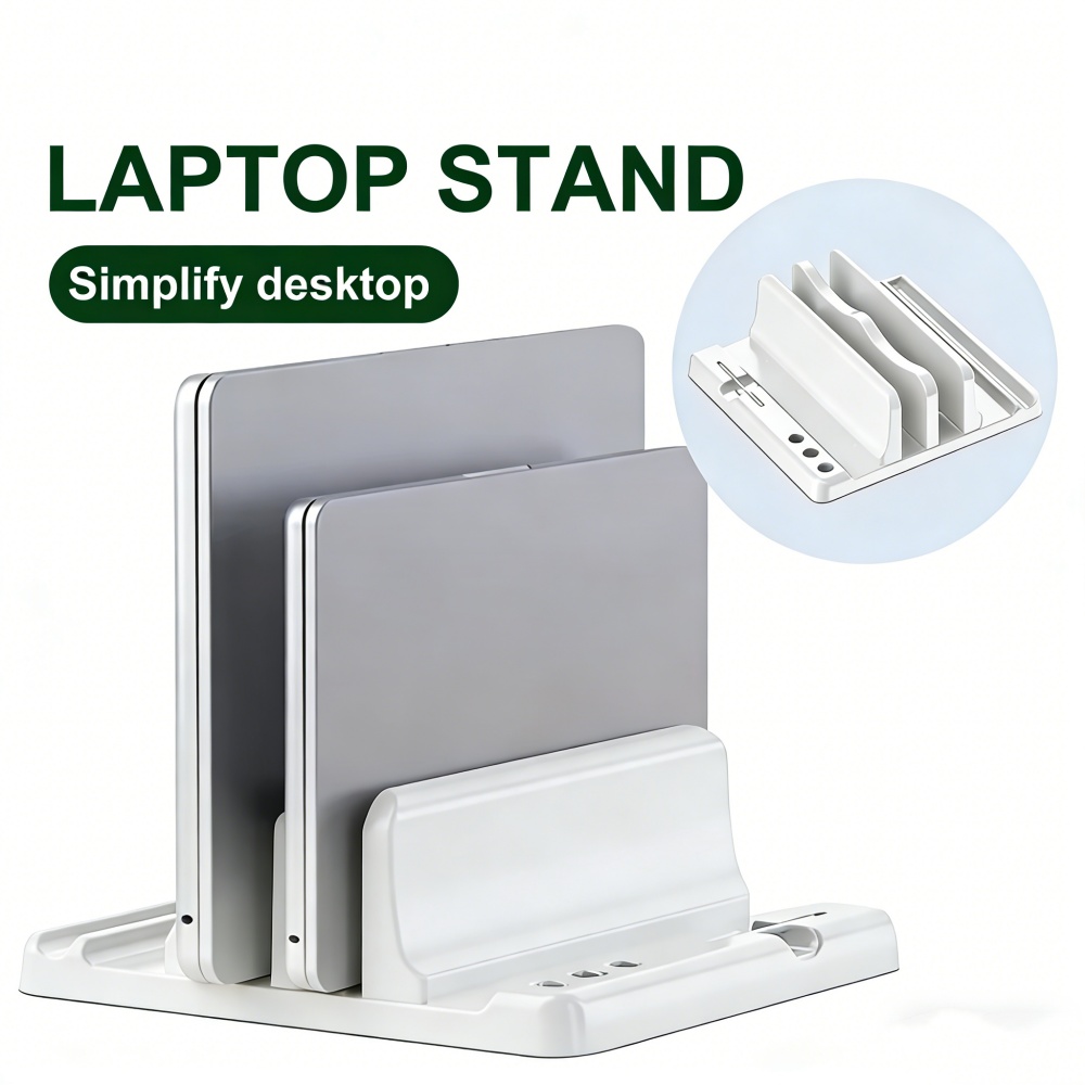 調節可能な垂直ラップトップスタンド幅調節可能なラップトップホ - Laptop Accessories Productivity のレビューと価格