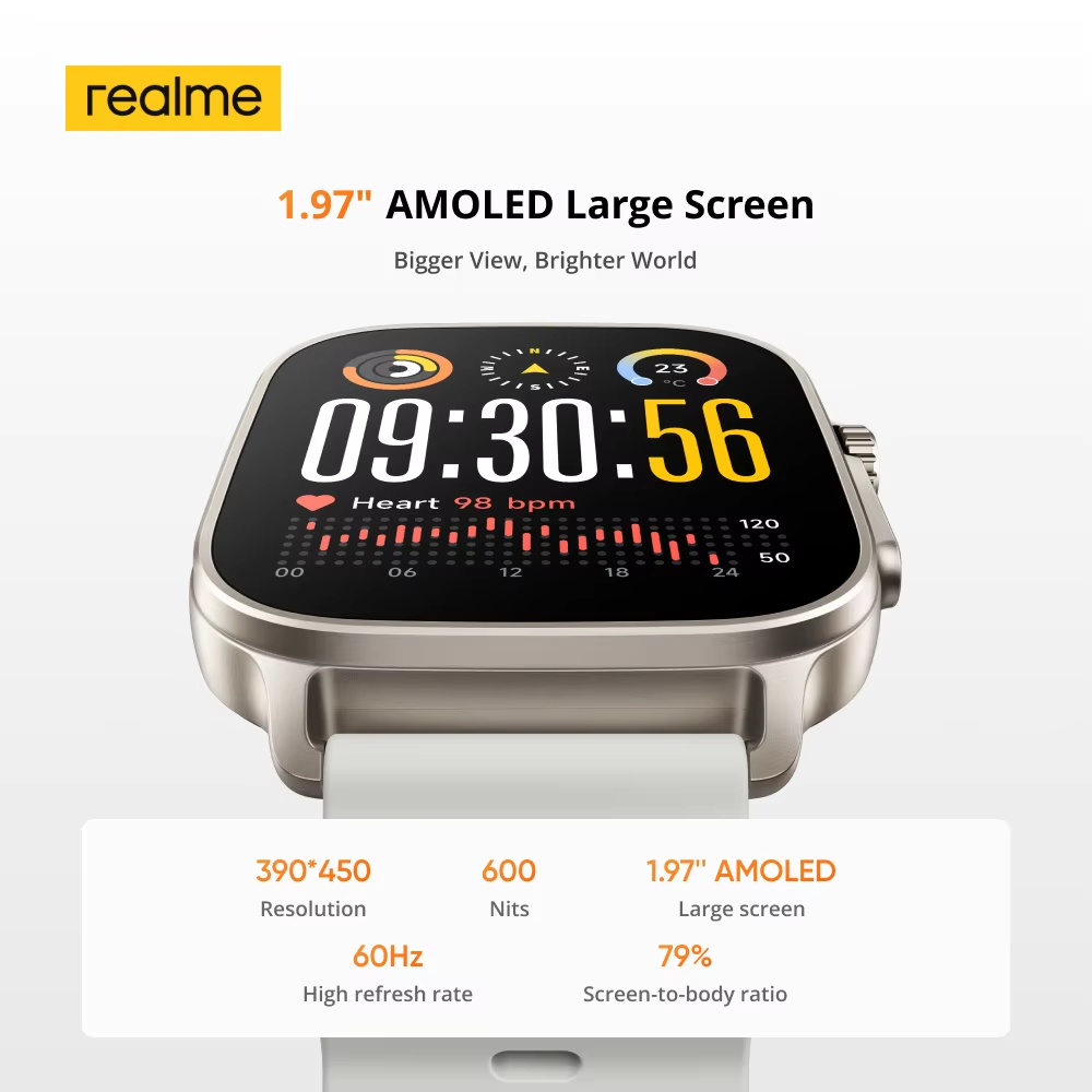 グローバル版 realme watch 5 1.97インチ  - Wrist Rest Gel のレビューと価格
