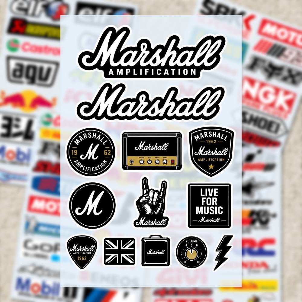 マーシャルステッカー モトステッカー 車体バンパー ウィンド - Laptop Accessories Wallpaper のレビューと価格