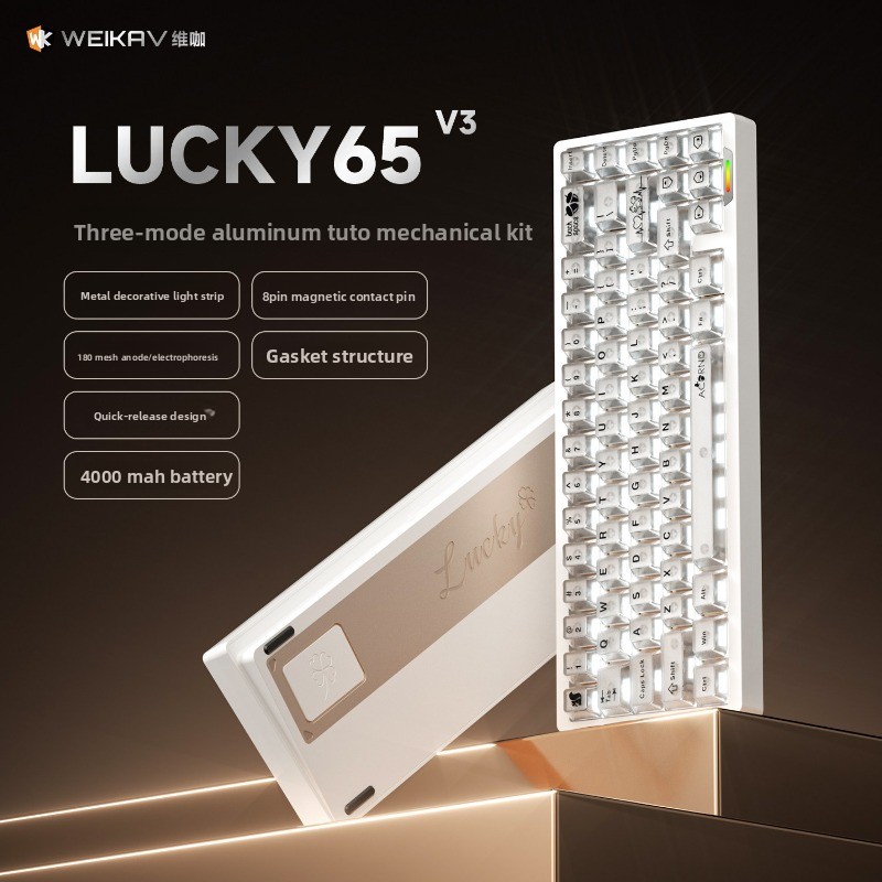 WEIKAV Lucky65 V3 アルミニウム合金メカニカ - Laptop Accessories Productivity のレビューと価格