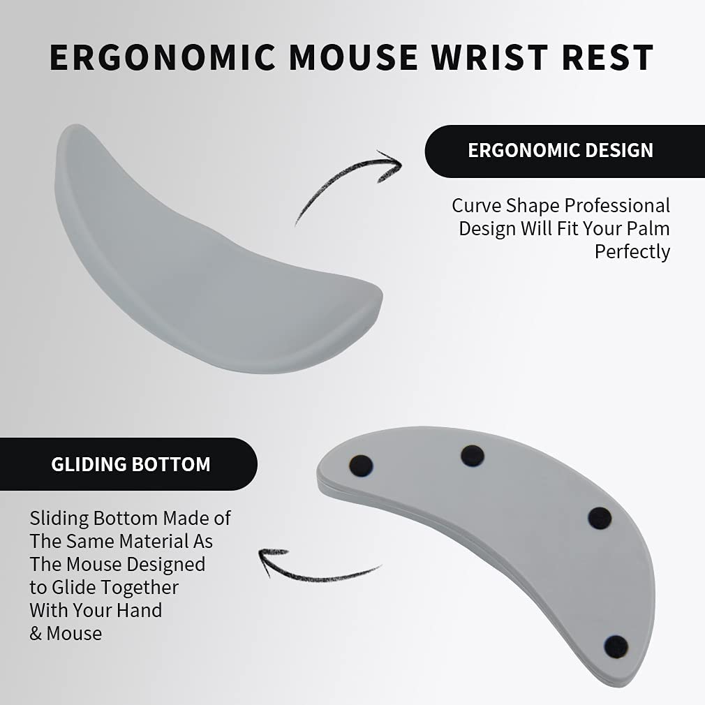 新しい人間工学に基づいたマウスリストレスト手のひら手首サポー - Wrist Rest Gel のレビューと価格