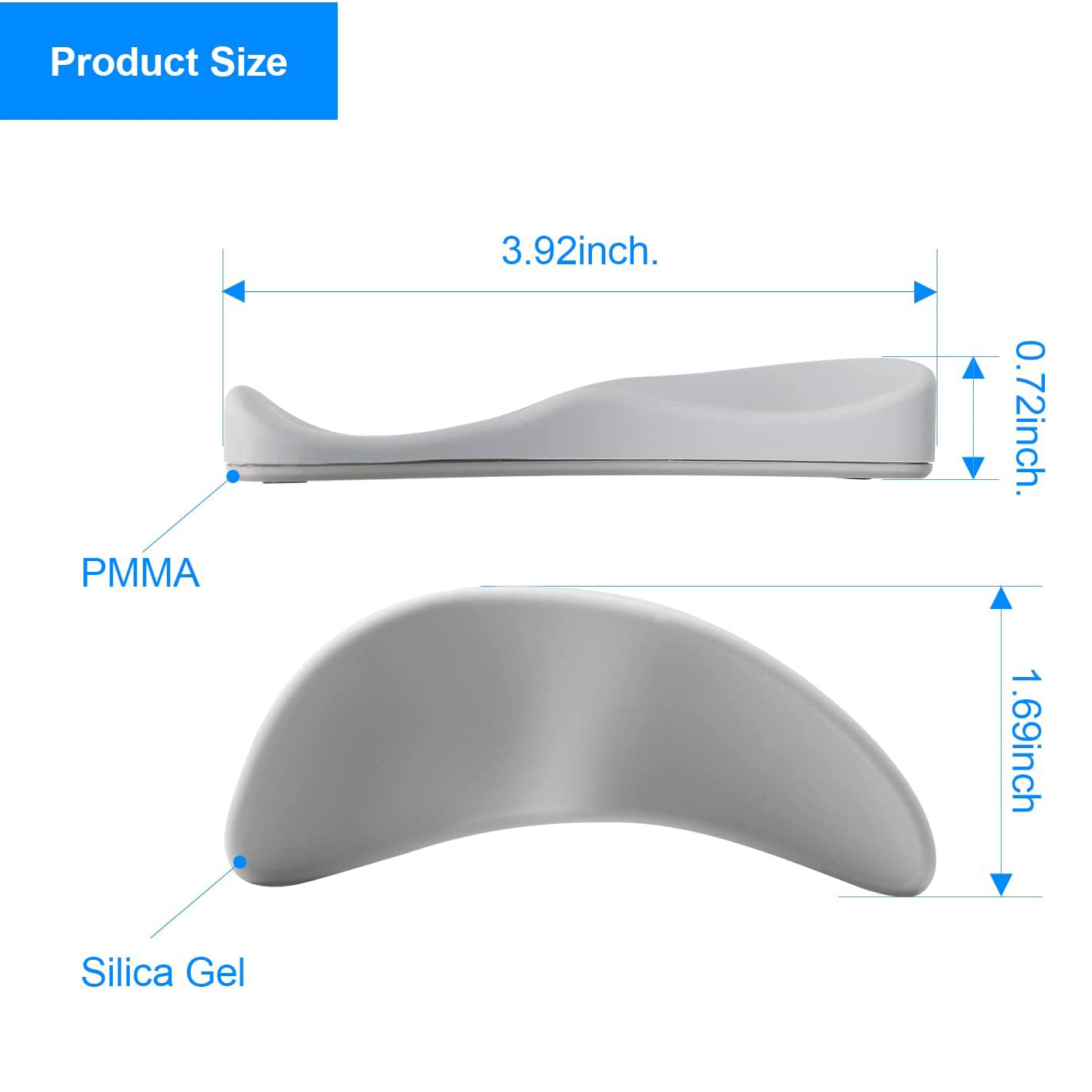 新しい人間工学に基づいたマウスリストレスト手のひら手首サポー - Wrist Rest Gel のレビューと価格
